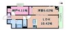 アーバンパーク新大阪 1LDK+Sの間取り