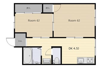 間取図 大阪環状線/天満駅 徒歩5分 5階 築53年
