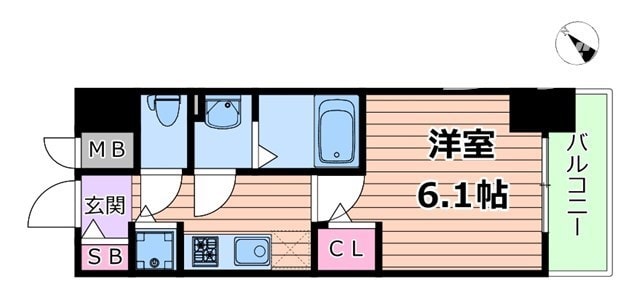 間取り図 メインステージ大阪　North　Mark