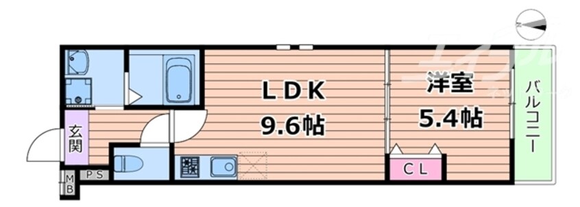 間取図 フジパレス十三ウエスト