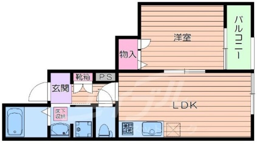 間取図 大阪メトロ御堂筋線/江坂駅 徒歩7分 2階 築8年