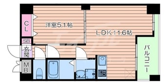 間取図 大阪メトロ御堂筋線/江坂駅 徒歩6分 3階 築19年