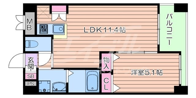 間取り図 大阪メトロ御堂筋線/江坂駅 徒歩6分 12階 築19年