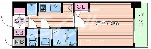 間取り図 大阪メトロ御堂筋線/江坂駅 徒歩7分 3階 築6年