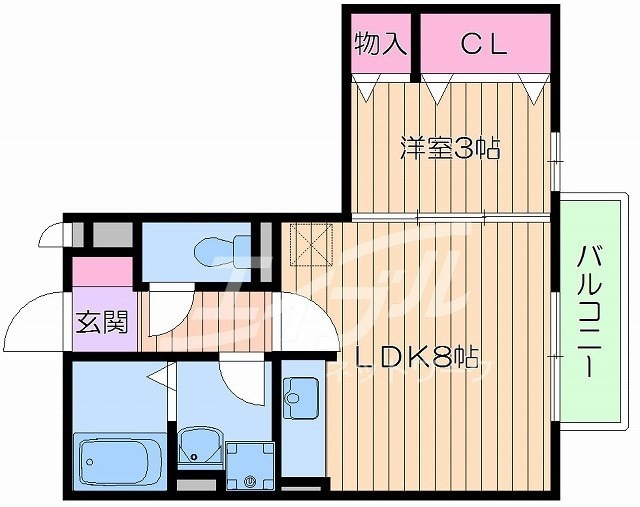 間取り図 大阪メトロ御堂筋線/江坂駅 徒歩7分 2階 築20年