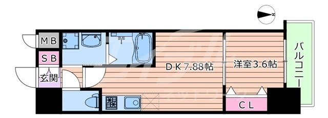 間取り図 阪急千里線/豊津駅 徒歩9分 3階 築2年