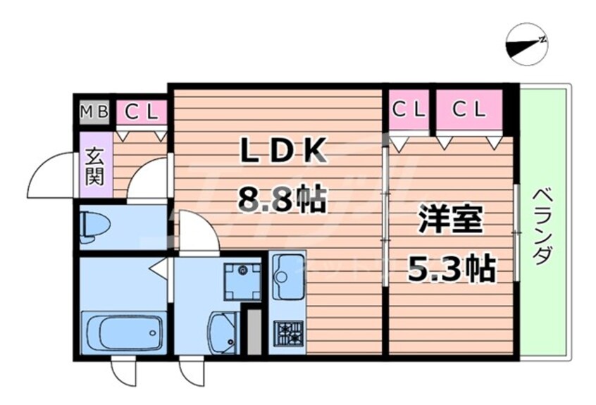 間取図 セレニティ加島A棟