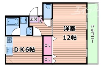 間取図 阪急神戸線/神崎川駅 徒歩8分 1階 築37年