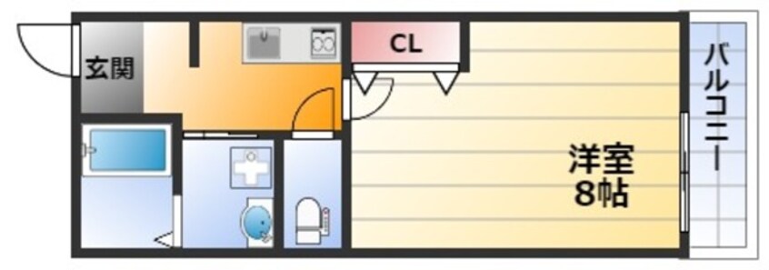 間取図 フジパレス東三国WEST