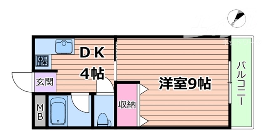 間取図 おおさか東線/ＪＲ淡路駅 徒歩17分 1階 築28年
