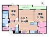 阪急京都線/上新庄駅 徒歩5分 2階 建築中 2LDKの間取り