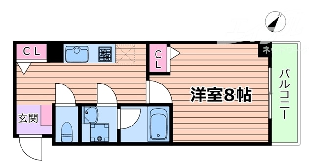 間取り図 阪急神戸線/十三駅 徒歩7分 5階 築18年