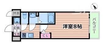 間取図 阪神本線/姫島駅 徒歩7分 8階 築7年