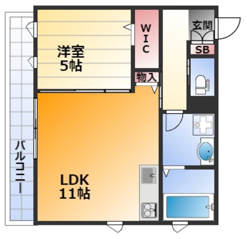 間取図 カーサフィオリーレ三社