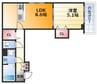 コンテ３ 1LDKの間取り