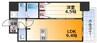 プレサンス新大阪ジェイズ 1LDKの間取り