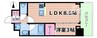 セレニテ新大阪グランデシュッド 1LDKの間取り