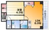 サムティ新大阪ウエスト 1LDKの間取り