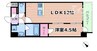スプランディッド新大阪Ⅵ 1LDKの間取り