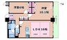 セレッソコート新大阪 2LDKの間取り