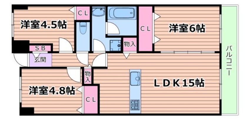 間取図 ファミール北大阪リバーサイド