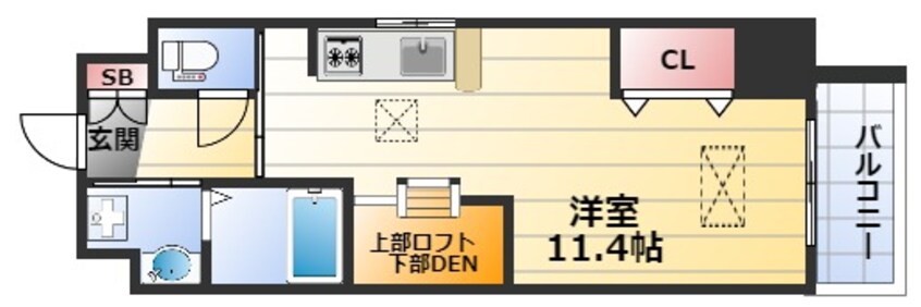 間取図 ドルチェヴィータ新大阪