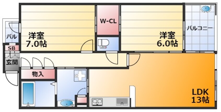 間取図 アトリア新大阪