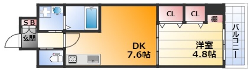 間取図 パークフラッツ新大阪