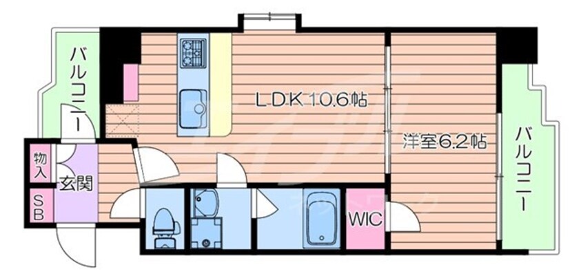 間取図 スプランディッド新大阪5