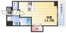 ユーズ３番館 1Rの間取り