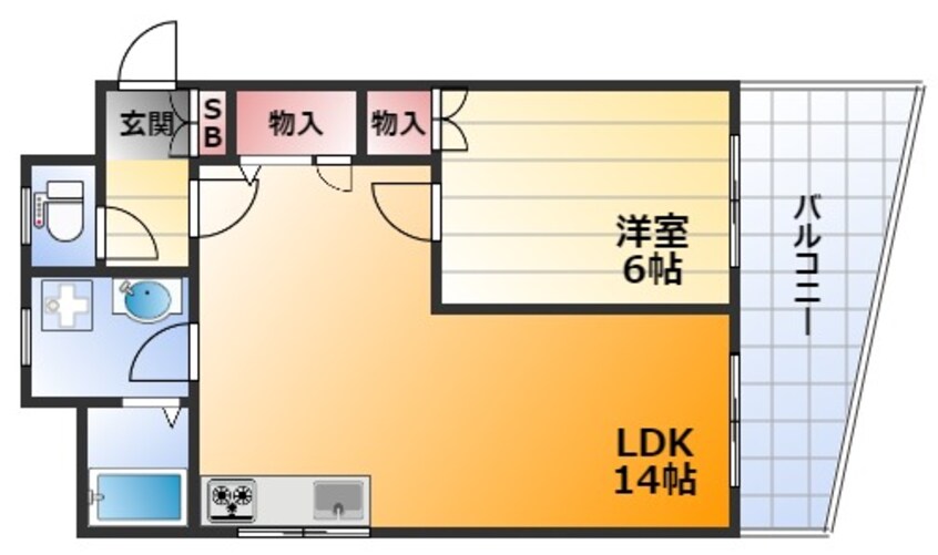 間取図 コーポ浦田