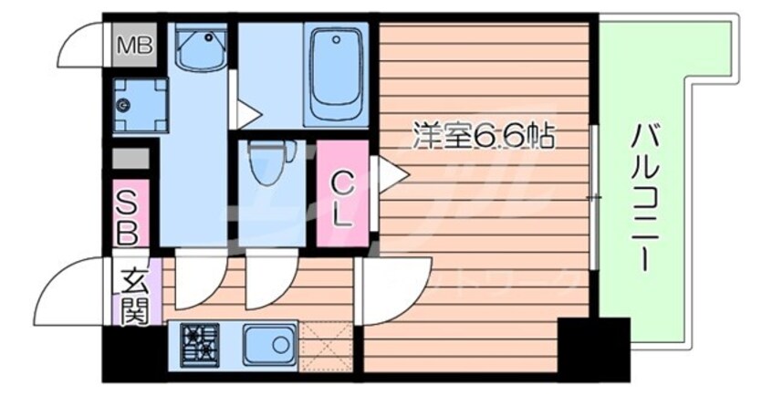 間取図 エスリード新大阪ザ・マーク