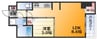 セスト新大阪 1LDKの間取り