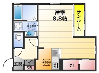 間取図 キューブコート東三国