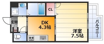 間取図 ドルチェヴィータ豊中