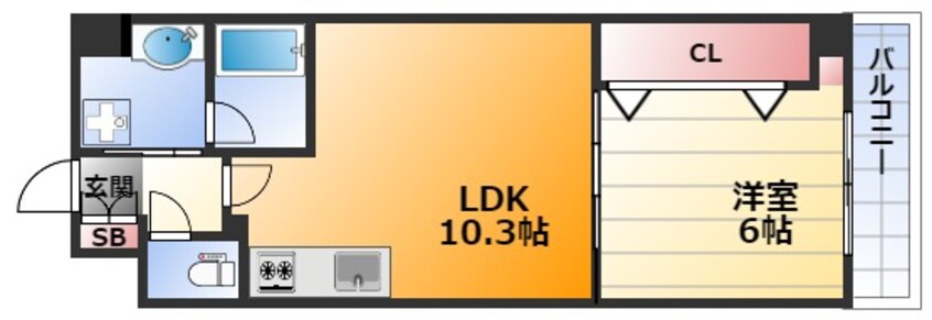 間取図 フォートレス神崎川センター