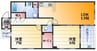 アトリア新大阪 2LDKの間取り