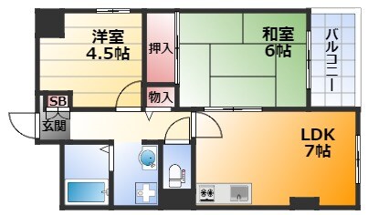 間取り図 第2シャトー中尾