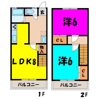 間取図 砂原シルクハイツ（藤岡市立石新田）