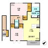グレイスガーデン　椿 2LDKの間取り