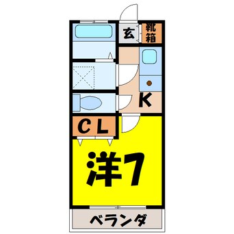 間取図 コンフォートⅢ (高崎市中大類町)