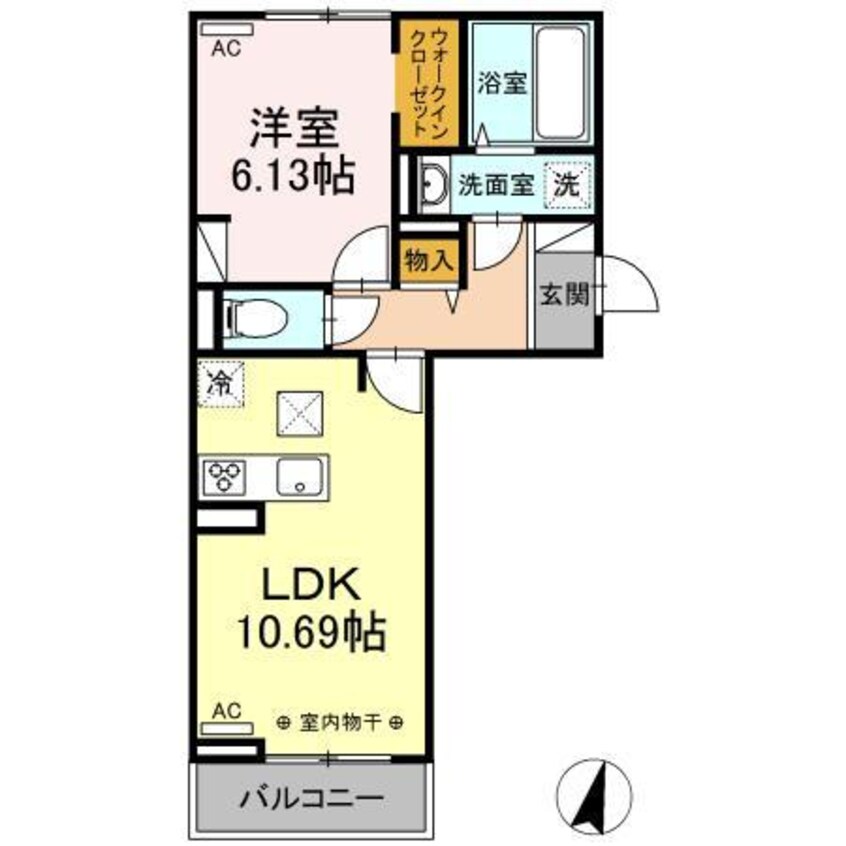 間取図 サラ スリール（高崎市棟高町）