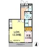 D-room倉賀野町（高崎市倉賀野町） 1LDKの間取り