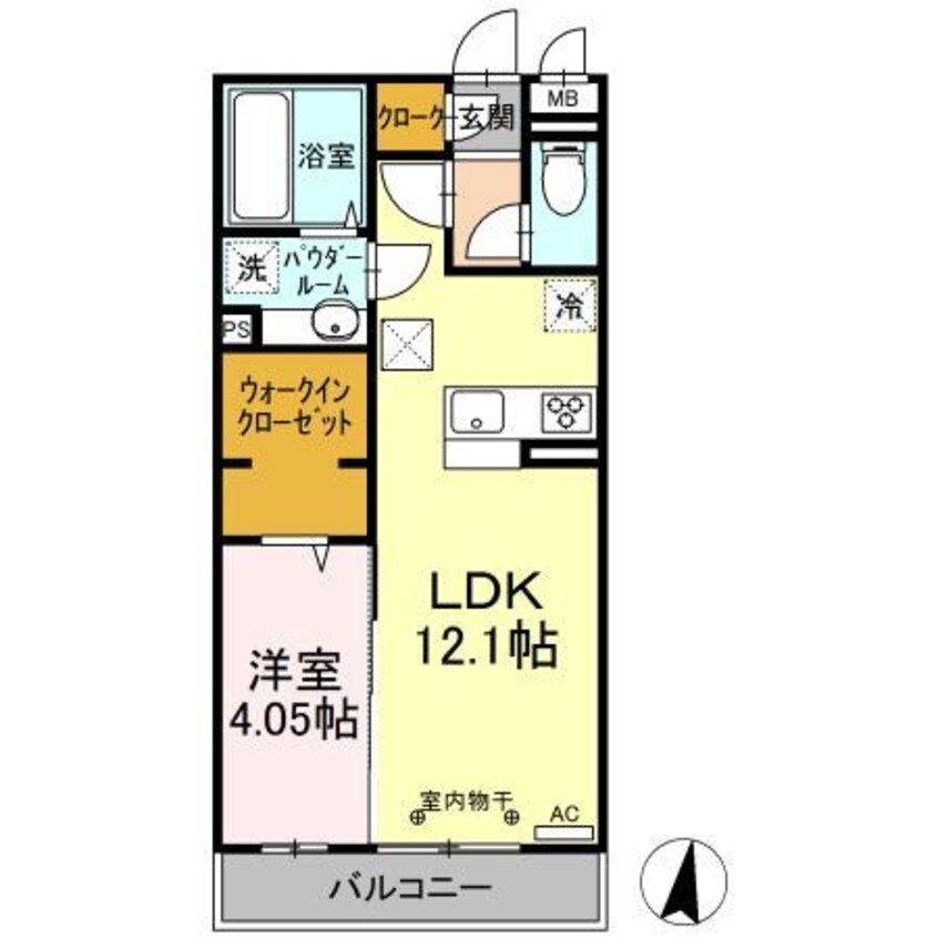 間取図 D-room倉賀野町（高崎市倉賀野町）