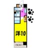 KATURA高崎 1Kの間取り