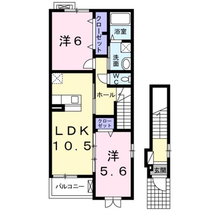 間取図 サンガーデンA/B（藤岡市藤岡）