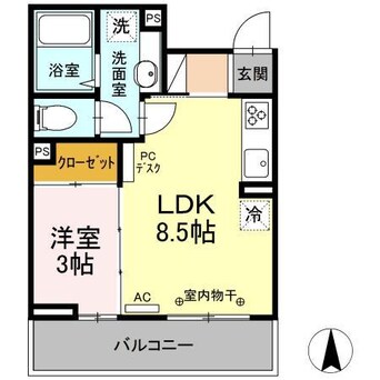 間取図 カルデア （高崎市北通町）