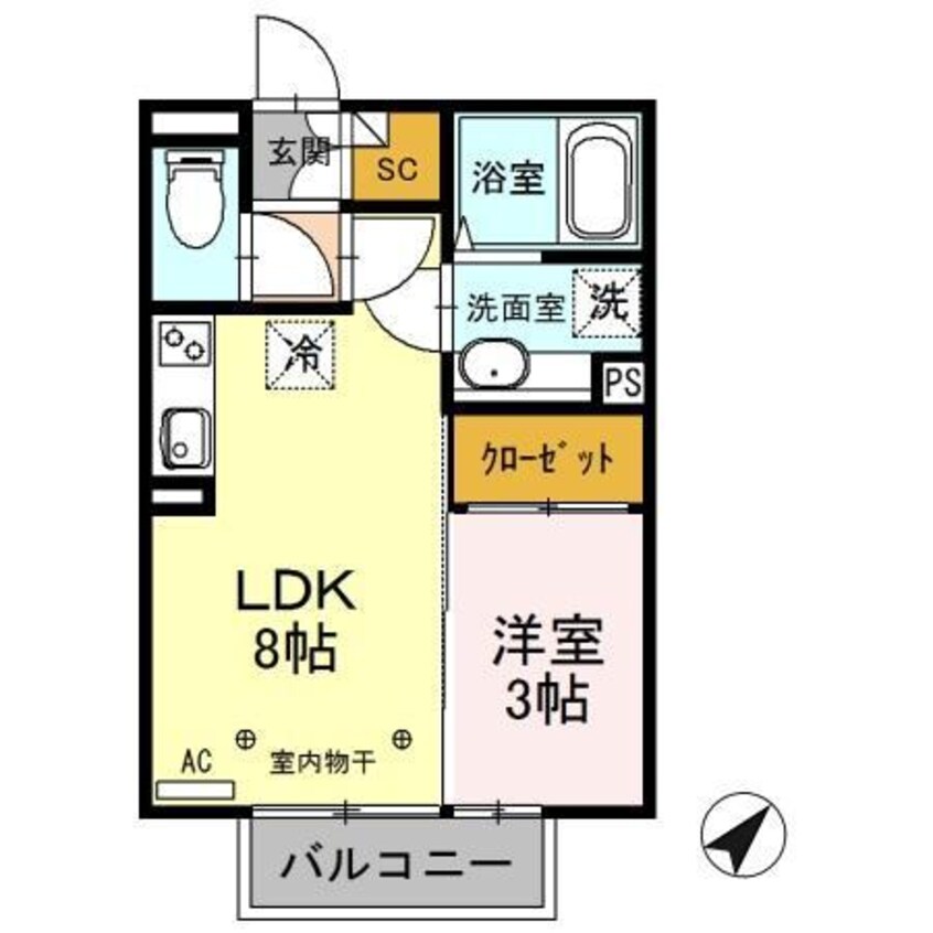 間取図 アリコ･ヴェール（高崎市八千代町）