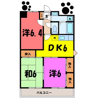 間取図 シティハイム田町（高崎市田町）