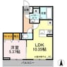 アルカディア 1LDKの間取り